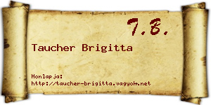Taucher Brigitta névjegykártya