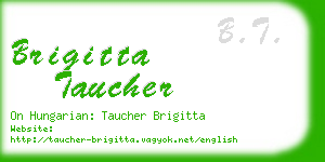 brigitta taucher business card